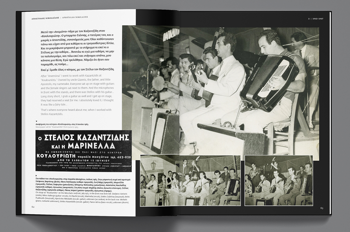 Interior spread — Koulouriótis, Moschato seafront, 1963